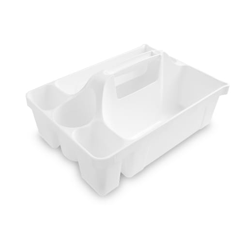 Libman Maid Caddy with Toilet Brush Holder, White